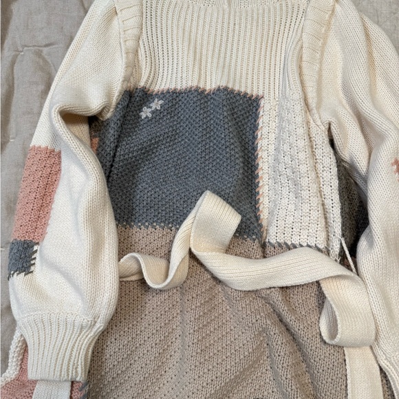 LoveschackFancy Franco Cardigan in morning dew, Multicolor Patchwork Cardigan - Picture 11 of 12